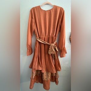 Ivy City Co dot/floral dress